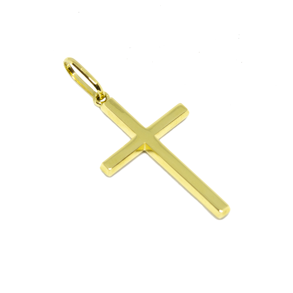 Pingente Cruz Quadrada em Ouro 18 Kilates � 25426